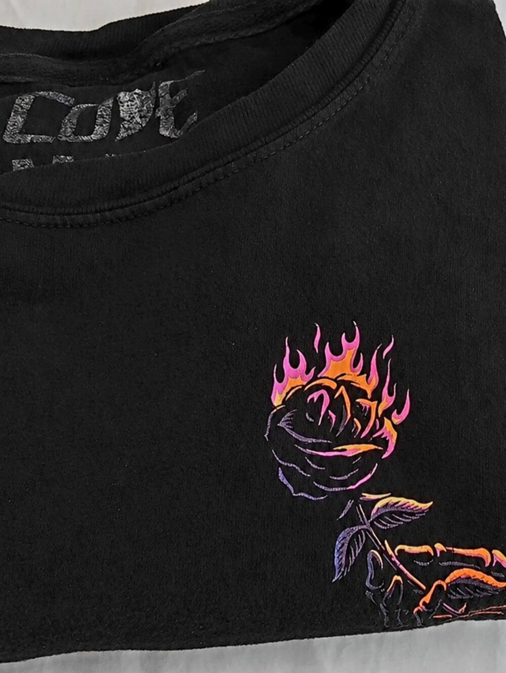 🔥 Cove Surf Co. Burning Rose Mermaid/ Grim Reaper Graphic Tee